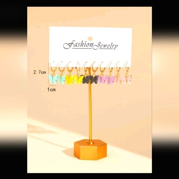 20 Piece Butterfly ๐ฆ Dangle Earrings Multicolor ๐ Fashion NWTags ๐ - Picture 2 of 3